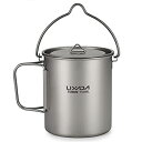 【中古】【輸入品 未使用】Lixada Titanium Water Mug Cup with Lid and Foldable Handle Ultralight 750ml Titanium Pot Portable Outdoor Camping Cooking Picnic 141［