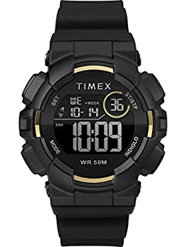 yÁzyAiEgpzTimex jZbNX Mako DGTL VRXgbvEHb` Black/Gold-Tone