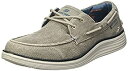 【中古】【輸入品・未使用】Skechers Status 2.0- Lorano、男性用モカシン、グレー(ライトグレーLtgy)、43 EU