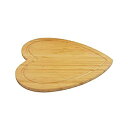 【中古】【輸入品 未使用】BESTONZON ハート型竹製まな板 チーズボード サラダプレート ディナープレート ケーキプレート ミニチュアまな板 ブラウン