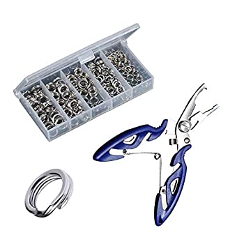 【中古】【輸入品・未使用】Greatfishing 200pcs High Strength Heavy Stainless Steel Split Ring Lur..