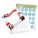 楽天スカイマーケットプラス【中古】【輸入品・未使用】Aeroplane Thank You Cards （25 Count） With Envelopes & Seal Stickers Bulk Birthday Party Bridal Blank Graduation Kids Children Boy Girl