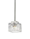 【中古】【輸入品・未使用】1 Light Mini Pendant%カンマ% Clear%カンマ% Glass Shade%カンマ% Brushed Nickel Frame(3)