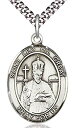【中古】【輸入品・未使用】Heartland Store メンズ ピューター オーバル 聖レオ The Great Medal + アメリカ製 + チェーン選択...