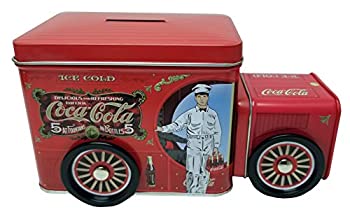 【中古】【輸入品・未使用】コカ・コーラ レプリカ トラック ブリキ 貯金箱