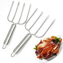 【中古】【輸入品・未使用】トルコリフターフォークセットの2ステンレススチールトルコトルコLifters and Poultry Lifters Turkey C...