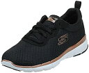 【中古】【輸入品・未使用】Skechers Women's Flex Appeal 3.0-First Insight Sneaker%カンマ% Black/Rose/Gold%カンマ% 6 W US