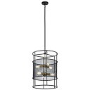 【中古】【輸入品・未使用】Kichler Lighting 43596BK ピストンライト 6灯ロイ ブラック仕上げ