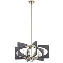 【中古】【輸入品・未使用】Kichler Lighting 44360DWG Alscar 6灯 ミディアムシャンデリア ドリフトウッドグレー仕上げ(2)