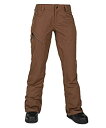 【中古】【輸入品・未使用】Volcom レディース Hallen モダンスリムフィット スノーパンツ US サイズ: X-Small カラー: ブラウン