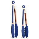 【中古】【輸入品・未使用】COOK with COLOR ステンレススチール シリコンチップ キッチン 食品 BBQ 調理用トング 9インチと12インチ 2個セ...