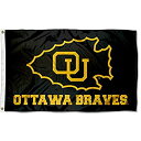 【中古】【輸入品・未使用】College Flags & Banners Co. オッタワ・ブレーブス フラッグ