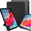 【中古】【輸入品・未使用】KHOMO 水平と垂直のディスプレイスタンド対応カバー iPad Pro 12.9インチケース 第3世代 (2018年発売) - デュアル折り紙シリーズ - ブラック(2)