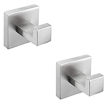 【中古】【輸入品・未使用】Nolimas Bathroom Towel Hook SUS304 Stainless Steel Square Clothes C...