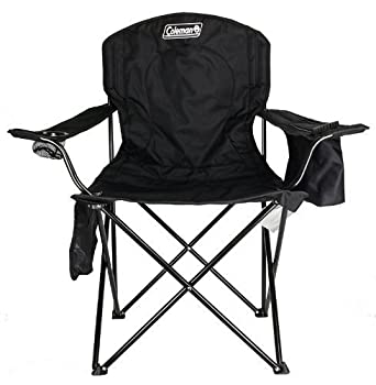 【中古】【輸入品・未使用】Coleman Portable Camping Quad Chair with 4-Can Cooler Black コールマン ポータブル キャンピング クアッド チェア 黒 [並行輸入品]