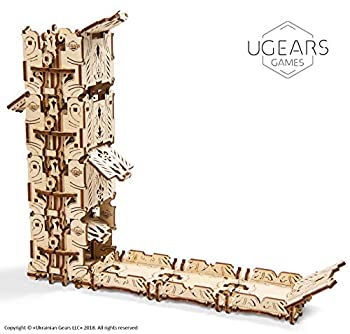 【中古】【輸入品・未使用】Ugears ユーギアーズ Modular Dice Tower ダイスタワー 木製 ブロック DIY パズル 組立 想像力 創造力 おもちゃ 70069