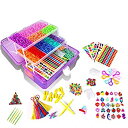 【中古】【輸入品 未使用】Rubber Loom Bands カンマ 18800 Mega Rainbow Rubber Bands Refill Kit for Kids Girl Jewelry Bracelet Weaving DIY Crafting in 35 Colors カンマ