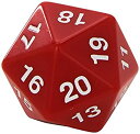 【中古】【輸入品・未使用】Koplow Games Red Jumbo Dice D20 Count Down 55mm Dice [並行輸入品]【メーカー名】【メーカー型番】【ブランド名】Koplow Games【商品説明】Koplow Games Red Jumbo Dice D20 Count Down 55mm Dice [並行輸入品]当店では初期不良に限り、商品到着から7日間は返品を 受付けております。こちらは海外販売用に買取り致しました未使用品です。買取り致しました為、中古扱いとしております。他モールとの併売品の為、完売の際はご連絡致しますのでご了承下さい。速やかにご返金させて頂きます。ご注文からお届けまで1、ご注文⇒ご注文は24時間受け付けております。2、注文確認⇒ご注文後、当店から注文確認メールを送信します。3、配送⇒当店海外倉庫から取り寄せの場合は10〜30日程度でのお届けとなります。国内到着後、発送の際に通知にてご連絡致します。国内倉庫からの場合は3〜7日でのお届けとなります。　※離島、北海道、九州、沖縄は遅れる場合がございます。予めご了承下さい。お電話でのお問合せは少人数で運営の為受け付けておりませんので、メールにてお問合せお願い致します。営業時間　月〜金　10:00〜17:00お客様都合によるご注文後のキャンセル・返品はお受けしておりませんのでご了承下さい。