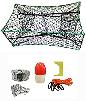 【中古】【輸入品・未使用】KUFA 亜鉛メッキ折りたたみ式カニトラップ&アクセサリーキット 5/16インチ×100フィート 鉛不使用シンキングロープ クリッパー...