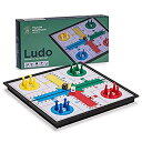 【中古】【輸入品・未使用】Yellow Mountain Imports Folding Travel Magnetic Ludo Set (9.75 Inches) - Classic Board Game for All Ages - 2-4 Players [並行輸入品]