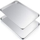 【中古】【輸入品・未使用】P&P CHEF 特大ベーキングシート 2枚セット ステンレススチール製 クッキーシート 長方形 19.6インチx13.5インチx1....