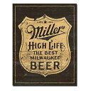 【中古】【輸入品・未使用】メタルサイン 「Miller - Vintage Shield」#2306 ミラービール 縦40.5×横31.7cm [並行輸入品]