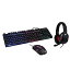 šۡ͢ʡ̤ѡRGB PC Gaming Accessories Combo Kit - USB Spill Proof Keyboard ? Wired Gaming Mouse 3 Button Optical Mouse - Stereo Gaming Headset Dual