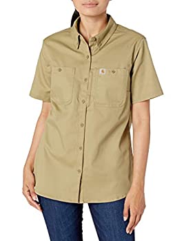 【中古】【輸入品・未使用】Carhartt レディース レギュラーラギッド プロフェッショナル 半袖シャツ US サイズ: Large カラー: ベージュ 【中古】【輸入品・未使用】Carhartt レディース レギュラーラギッド プロフェッショナル 半袖シャツ US サイズ: Large カラー: ベージュ