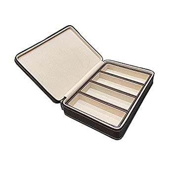 【中古】【輸入品・未使用】Beaufort PUレザー眼鏡収納ボックス 旅行サングラスオーガナイザー ジュエリーディスプレイケース 腕時計ボックス レディース ...