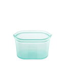 【中古】【輸入品・未使用】Zip Top シリコン製 保存容器 日本正規品 ディッシュ S 473ml レンジ 食洗器対応 ブルー ジップ トップ(3)