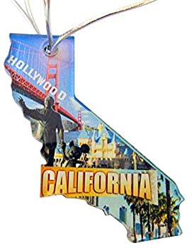 【中古】【輸入品・未使用】Westman Works California Christmas Ornament Acrylic State Shaped Decoration Boxed Gift Made in The USA [並行輸入品]