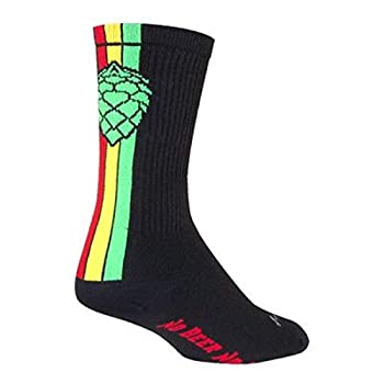 【中古】【輸入品・未使用】SockGuy Hoppyness パフォーマンスクルーソックス SM/MD ブラック 1