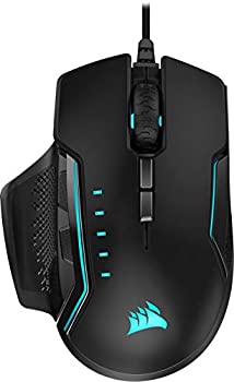 【中古】【輸入品 未使用】CORSAIR Glaive Pro - RGB Gaming Mouse - Comfortable Ergonomic - Interchangeable Grips - 18 カンマ 000 DPI Optical Sensor - Black 141［並