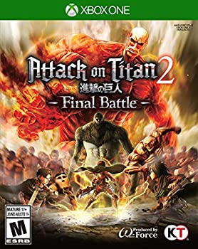 【中古】【輸入品・未使用】Attack On Titan 2: Final Battle (輸入版:北米) - XboxOne【メーカー名】Koei(World)【メーカー型番】312【ブランド名】Koei(World)【商品説明】Attack On Titan 2: Final Battle (輸入版:北米) - XboxOne当店では初期不良に限り、商品到着から7日間は返品を 受付けております。こちらは海外販売用に買取り致しました未使用品です。買取り致しました為、中古扱いとしております。他モールとの併売品の為、完売の際はご連絡致しますのでご了承下さい。速やかにご返金させて頂きます。ご注文からお届けまで1、ご注文⇒ご注文は24時間受け付けております。2、注文確認⇒ご注文後、当店から注文確認メールを送信します。3、配送⇒当店海外倉庫から取り寄せの場合は10〜30日程度でのお届けとなります。国内到着後、発送の際に通知にてご連絡致します。国内倉庫からの場合は3〜7日でのお届けとなります。　※離島、北海道、九州、沖縄は遅れる場合がございます。予めご了承下さい。お電話でのお問合せは少人数で運営の為受け付けておりませんので、メールにてお問合せお願い致します。営業時間　月〜金　10:00〜17:00お客様都合によるご注文後のキャンセル・返品はお受けしておりませんのでご了承下さい。