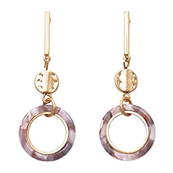 【中古】【輸入品・未使用】Rosemarie Collections レディース ルーサイトフープとゴールドトーンバーダングルステートメントイヤリング グレー 【中古】【輸入品・未使用】Rosemarie Collections レディース ルーサイトフープとゴールドトーンバーダングルステートメントイヤリング グレー
