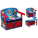 【中古】【輸入品・未使用】パウパトロール 収納付き ベンチ テーブルに早変わり 机 収納 おもちゃ箱 ボックス BOXテーブル 子ども家具 Delta パウ・パ...