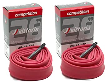 【中古】【輸入品・未使用】Vittoria Latex ラテックス チューブ 2個セット RVC 700c 仏式48mm ビットリア (700×30/38c) [並行輸入品]