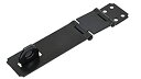 【中古】【輸入品・未使用】QCAA ダブルヒンジ HASP ステープル スチール ブラック 台湾製 1 Pack HASP03-001(3)