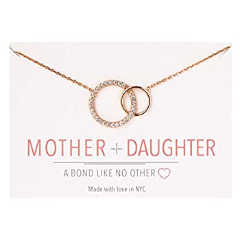 【中古】【輸入品・未使用】A+O 母と娘 ジュエリーギフト ? インターロックサークルペンダントネックレス シルバー ローズゴールド ゴールド