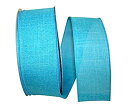 【中古】【輸入品・未使用】Reliant Ribbon Everyday Linen Value ワイヤーエッジリボン、2-1/2インチ x 50ヤード、ターコ...