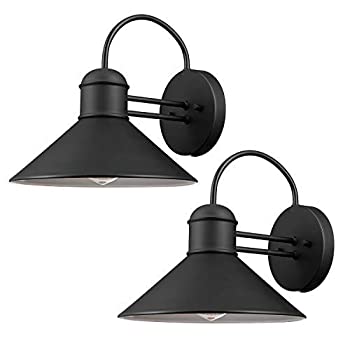 【中古】【輸入品・未使用】Globe Electric 44165 Sebastien Outdoor Wall Sconce%カンマ% Black Finish%カンマ% 2-Pack [並行輸入品]