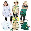 【中古】【輸入品・未使用】Born Toys デラックスプレミアム洗濯可能ドレスアップトランクセット エクスプローラーキット ガーデンセット 科学者コスチューム...
