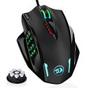 【中古】【輸入品・未使用】Redragon M908 Impact RGB LED MMO Mouse with Side Buttons Optical Wi...