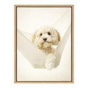 【中古】【輸入品・未使用】DesignOvation Sylvie Ruby Dog Framed Canvas by Rachael Hale%カンマ% 18...