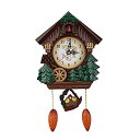 【中古】【輸入品・未使用】AUNMAS Cuckoo 壁掛け時計 ハンドクラフト ヴィンテージ ファッショナブル 木製 木 家時計 寝室 リビングルーム 学校 ...