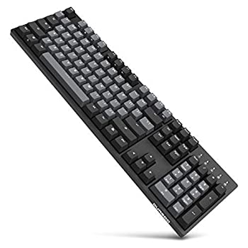 【中古】【輸入品 未使用】DURGOD Typewriter Mechanical Keyboard with Cherry MX Blue Switches (PBT Keycaps) Type C Interface 104 Keys(Anti-Ghosting) for Typists/G