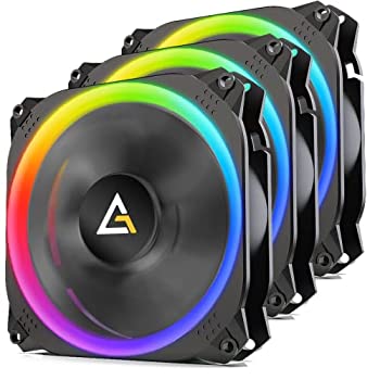 【中古】【輸入品・未使用】Antec Spark 120mm RGB LEDケースファン ラジエーター 3個パック