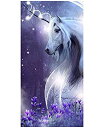 【中古】【輸入品・未使用】6336 ユニコーン Mystical Unicorn Beach Towel ビーチタオル バスタオル 140cm x 70cm [並行輸入品]