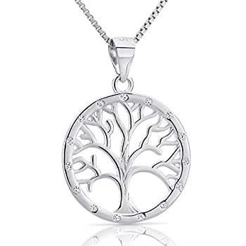 【中古】【輸入品・未使用】925 スターリングシルバー 生命の樹ネックレス 母と祖母へのギフトに ファミリーツリーオブライフ 16インチ+2インチエクステンダー