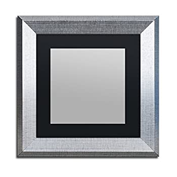 【中古】【輸入品・未使用】Trademark Fine Art Heavy Duty 11x11 Silver Picture Frame with 7x7 Black Mat [並行輸入品]